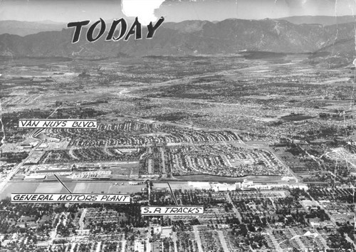 Aerial view of the San Fernando Valley