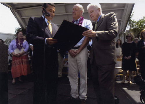 Bill Rosendahl at inaugural, Venice