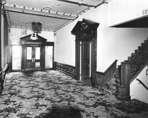 Ambassador Hotel, south entrance from lobby