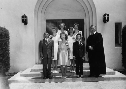 Group outside church