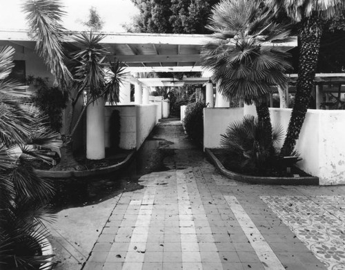 Ambassador Hotel, south entrance, facing west