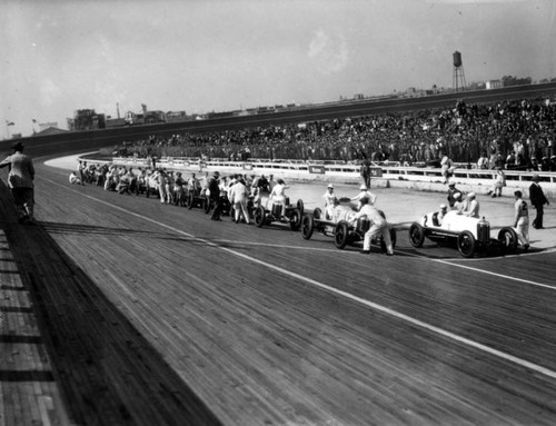 Culver City Speedway starting line, view 59