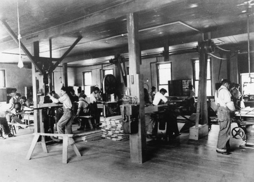 Carpentry Shop, Sherman Indian High School