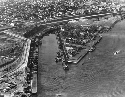 Wood Lumber Co., aerial view