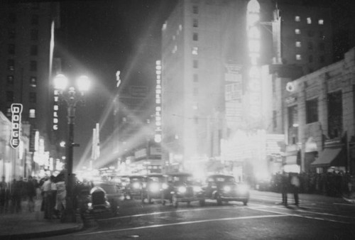 Pantages Theater searchlights