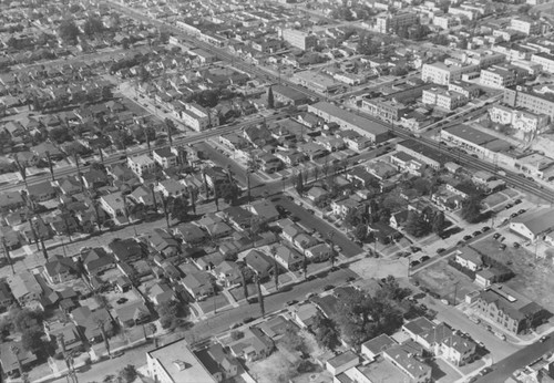 Beverly and Normandie, aerial view