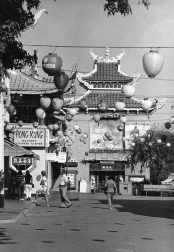 Chinese lanterns hanging in Chinatown