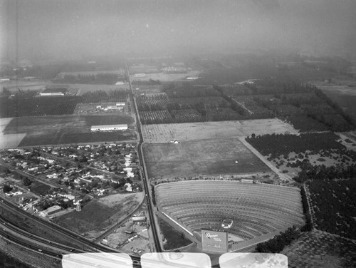 Orange Drive-In, Orange, looking northeast