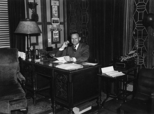 Clifford Clinton in his office