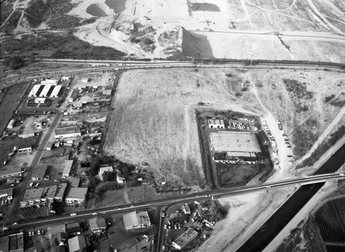 Pacific Drive-In property, Baldwin Park, looking north