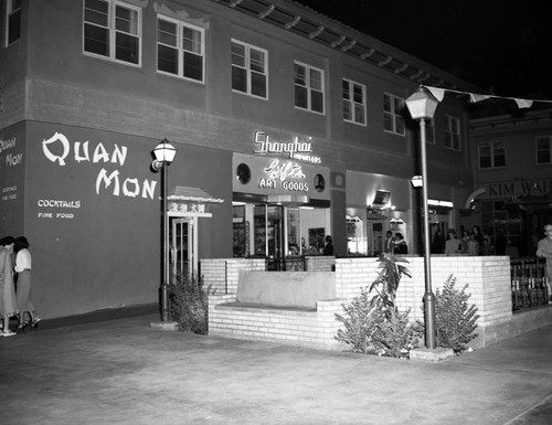 Quan Mon and Shanghai Importers at night