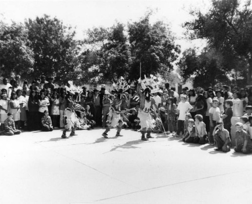 Sherman Indian High School student dancers