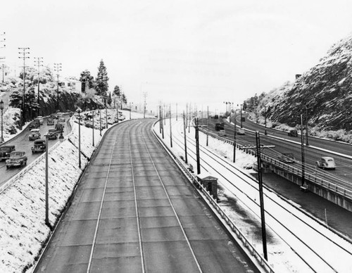 Tracks next to Cahuenga Pass