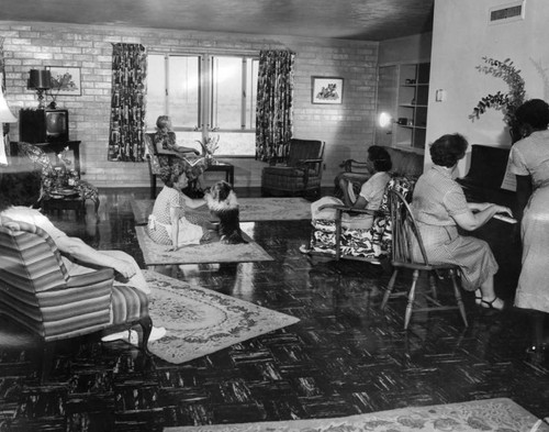 Women's living room at the institution