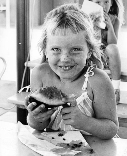 The fine art of eating watermelon