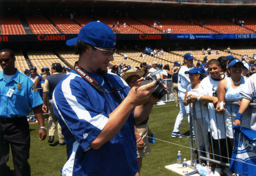 Eric Gagne´ at Dodger Photo Day, Dodger Stadium