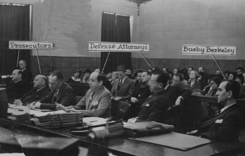 Busby Berkeley in court