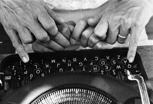 Children learn typing, puppet-making