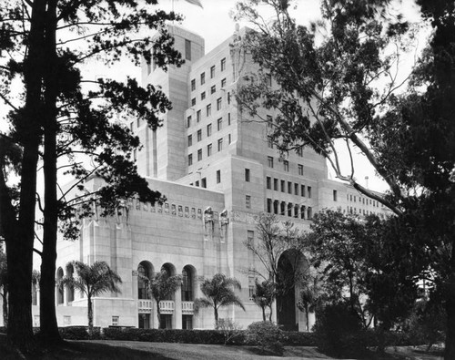 Exterior view of the Elks Club, L.A