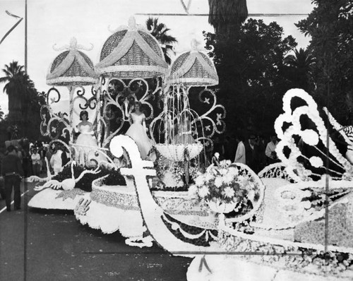 Miss Glendale, center, graces her city's float entitled 'Venice