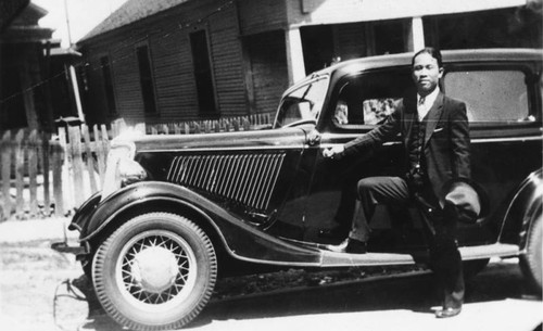 Japanese American with car