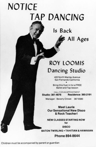 Roy Loomis Dancing Studio