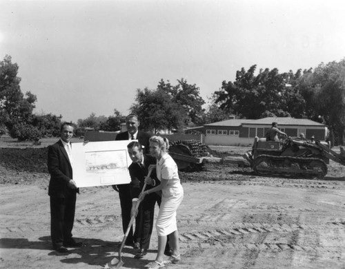 Groundbreaking at Chatsworth Branch, view 1