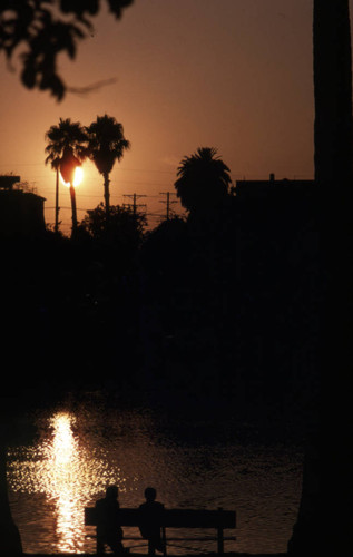 Echo Park at sunset