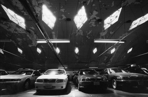 Parking garage interior