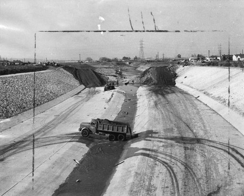 Enlarged channel in Reseda area