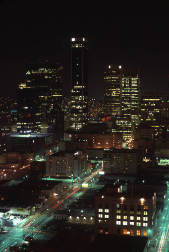 Downtown Los Angeles at night