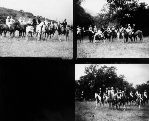 Wedding on horseback