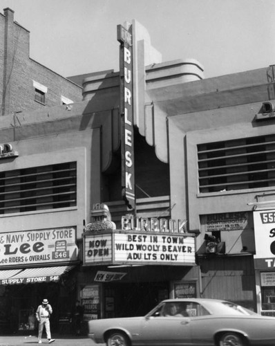 Marquee, Burbank Theatre