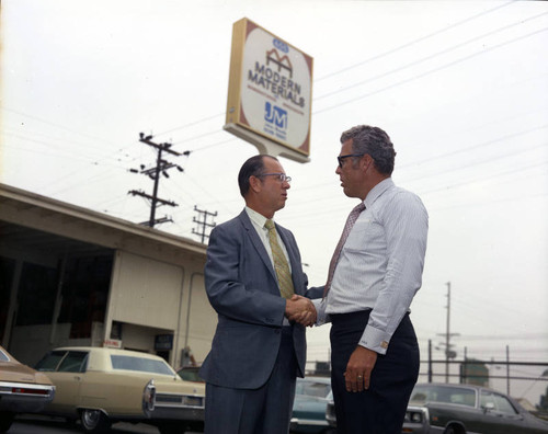 Kenneth Hahn visits Modern Materials Co