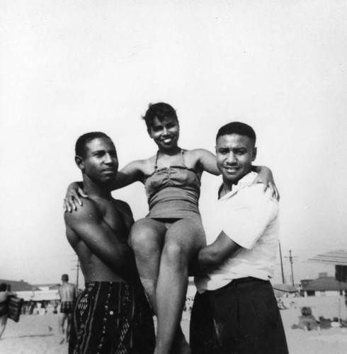 Family at the beach