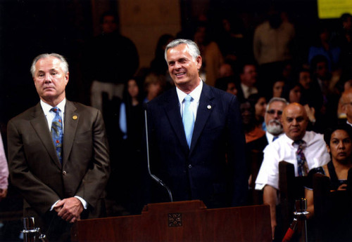 LaBonge and Hahn, City Council meeting