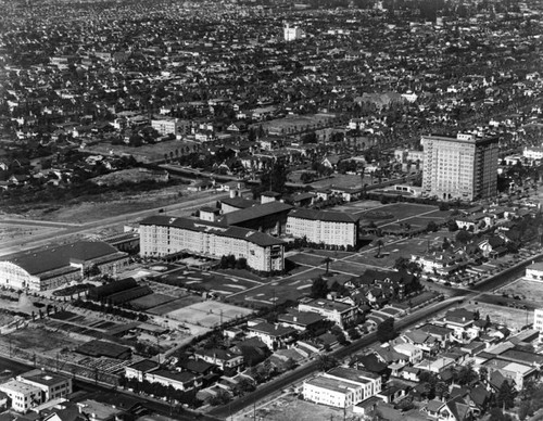 Aerial view of Ambassador Hotel