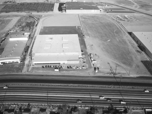 Telegraph Road and Santa Ana Freeway, Commerce, looking northeast