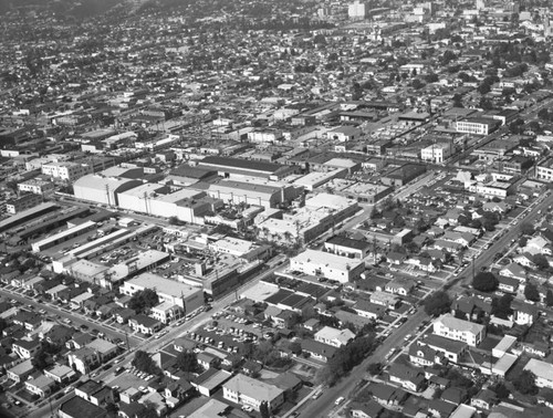 Romaine Street and Seaward Street, Hollywood, looking northwest