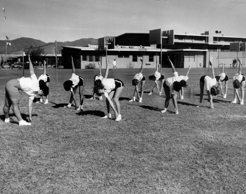 Warm-up exercises, Porter Junior High School