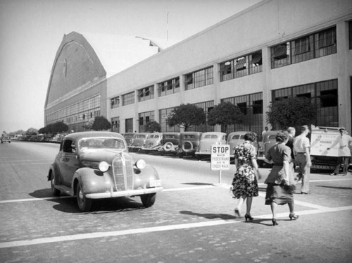 Workers return to the Douglas Aircraft Company