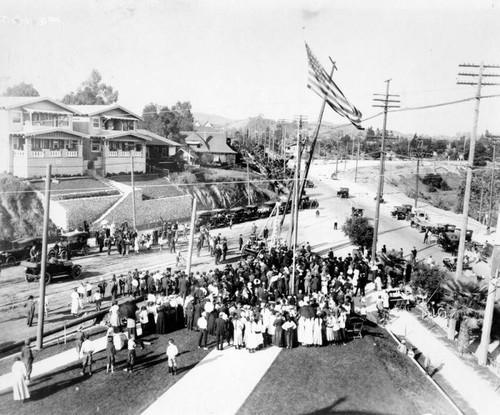 Placing the first pole