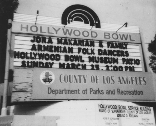 Hollywood Bowl Marquee