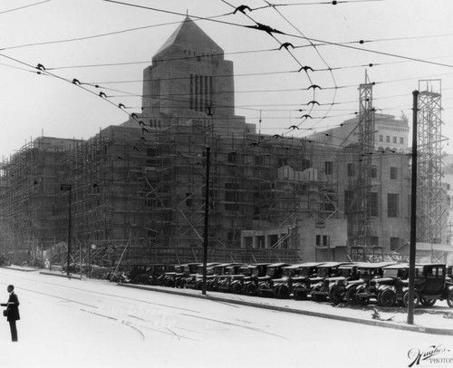 LAPL Central Library construction, view 66