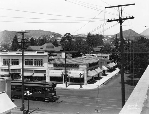 Looking north on Wilcox at Hollywood Blvd