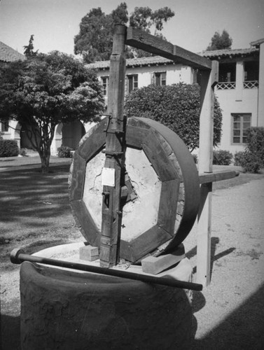 San Buenaventura Mission olive crusher