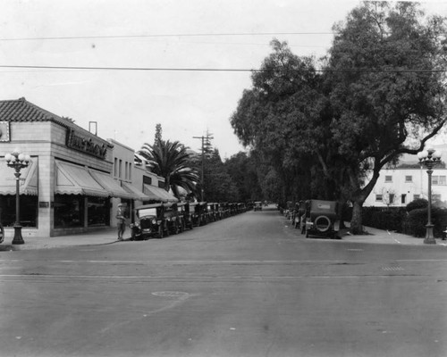 Looking north on Wilcox at Hollywood Blvd