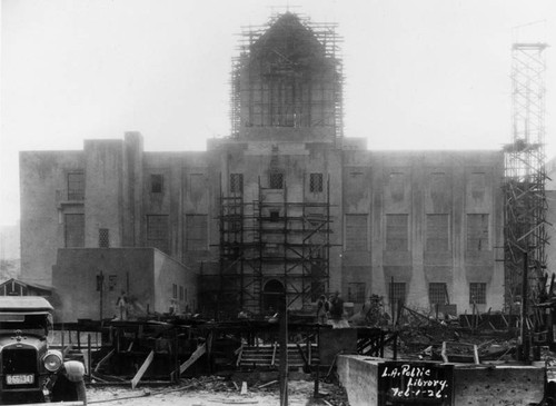 LAPL Central Library construction, view 79