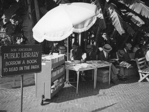 Los Angeles Public Library services at Pershing Square