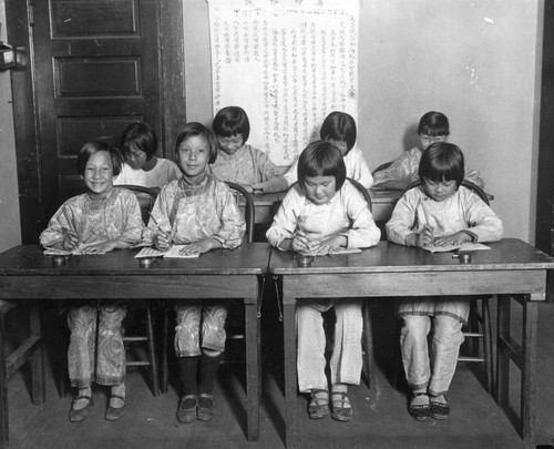 Chinese students in a classroom